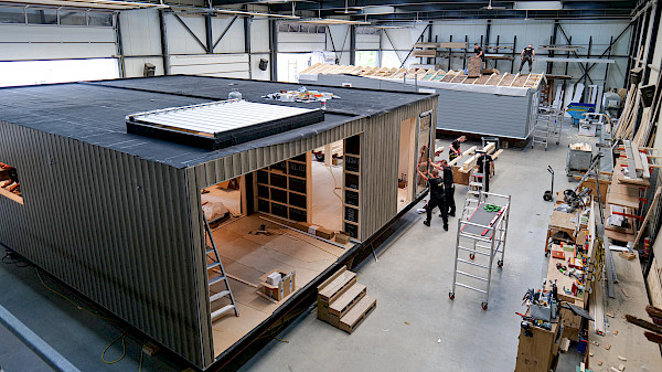 nieuwe chalets en stacaravans