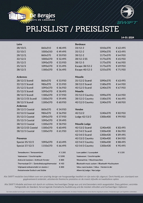 Swift Preisliste-1